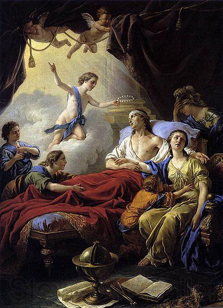 Louis Jean Francois Lagrenee Allegory on the Death of the Dauphin France oil painting art